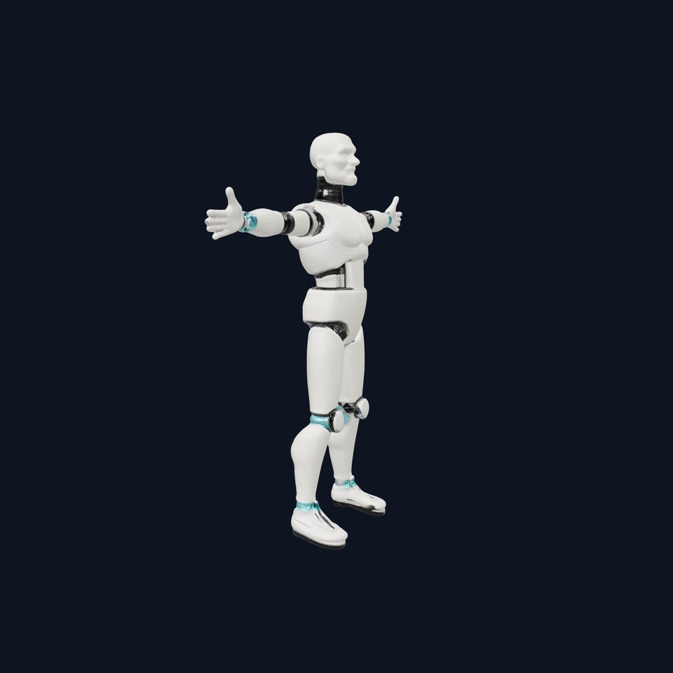 Sleek Android Robot model pack